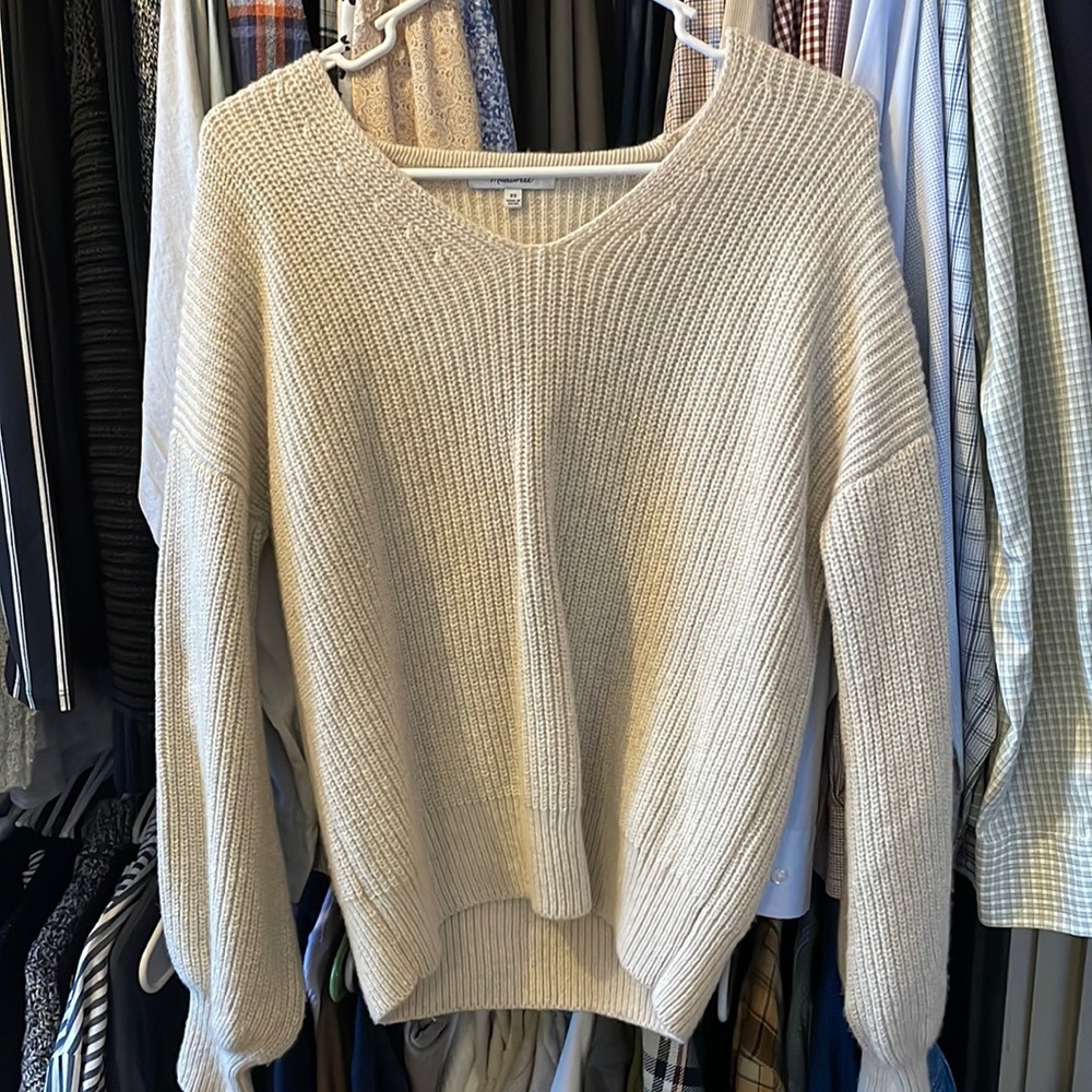 Madewell balloon sleeve sweater